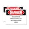 Signmission Hazardous Waste Satellite Accumulation Area Danger Sign, Plastic, 10in W x 7in L, 2PK OS-2PACK-DS-P-710-L-2286 - alternate 1